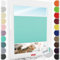 Schuette® Plissee mit Bohren zum Anschrauben ● Premium Kollektion: Blue Ocean (Türkis) ● 60x80cm (Breite x Höhe) ● Suprafix Faltrollo Befestigung ● Bequeme Rollo Montage inkl. Video
