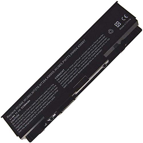 WU946 WU960 MT264 KM958 312-0701 312-0702 Batterie d'ordinateur Portable | Remplacement pour Dell Studio 1558 1555 1537 1535 1557 1536 PP39L PP33L KM901 KM905 MT276 MT277 RM803 (11.1V 5200mAh)