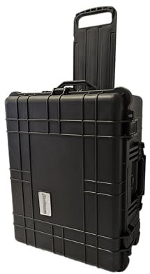 Challenger | TR5013 Heavy Duty Large Waterproof Travel Case, Flight Case, Camera Case with Foam | Wheeled Hard Case with Retractable Pull Handle | Customisable Pick & Pluck Foam Insert-IP67 Certified