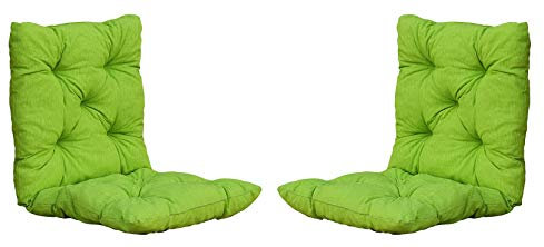 Chicreat Set mit 2 Sitzkissen 98 x 50 x 8 cm, Grün/Gelb