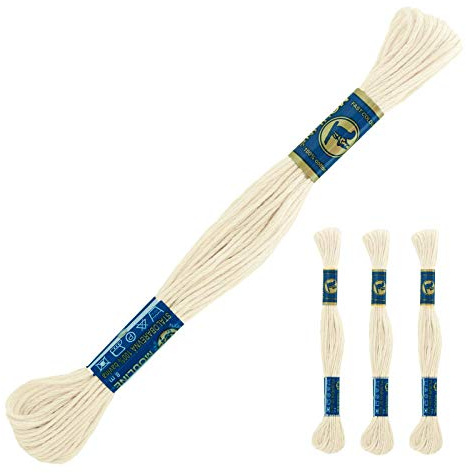 3 Docken Stickgarn je ca. 8m / Sticktwist 100% Baumwolle Stickerei verschiedene Farbwahl