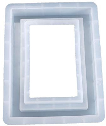 Yalulu Photo Frame Resin Casting Mold, Picture Frame Silicone Mould Jewelry Resin Molds for Home Decoration Craft DIY