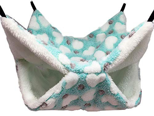 LXTaoler Hamac pour Petit Animal de Compagnie, hamac pour Chinchilla, écureuils, Autres Petits Animaux, 34 x 34 cm (L x l)(Vert