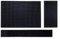 IMIYOKU Set di 3 tappetini da bar in gomma per cocktail barista bar o controsoffitti in vetro (nero, 45,7 x 30,5 cm+58,4 x 7,6 cm+30,5 x 15,2 cm)