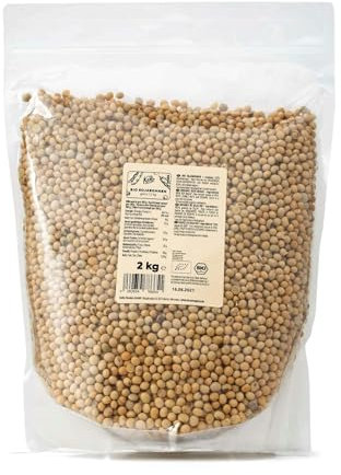 KoRo - Bio Sojabohnen 2kg - Getrocknet - Aus kontrolliert ökologischem Anbau - Vegane Eiweißquelle