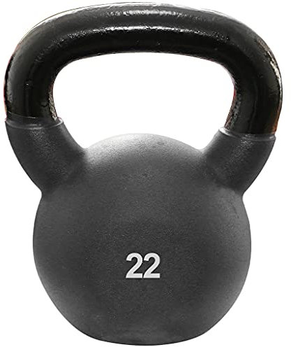 Sporttrend 24 - Kettlebell 22kg in schwarz | Kugelhantel Hantel Schwunghantel Gusseisen