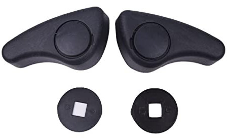 Twowinds - Palanca Inclinación Respaldo 7701207182 Compatible con Renault Kangoo Clio Master Trafic - Asiento Derecho e Izquierdo (ambos lados) - Maneta - Negro (2 unidades)