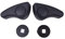 Twowinds - Palanca Inclinación Respaldo 7701207182 Compatible con Renault Kangoo Clio Master Trafic - Asiento Derecho e Izquierdo (ambos lados) - Maneta - Negro (2 unidades)