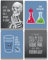Science Pun Raumdekoration – Set mit 4 KlassenzimmerZubehör – Nerdy Wandkunst für Labor – tolles lustiges Geschenk für Wissenschafts und ChemieLiebhaber, Lehrer und Studenten – 28,9 x 35,6 cm