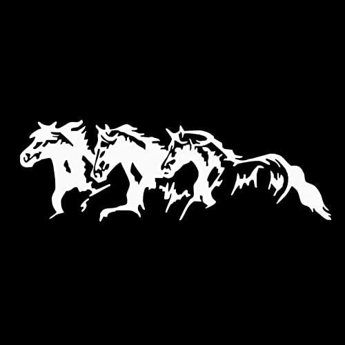 Adesivo 3D per auto, 2 pezzi, riflettente, autoadesivo, cofano motore, impermeabile, fai da te, decorazione per auto, cavallo, #2