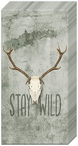 IHR - PT 882100 - Taschentücher, Papier, 10 Stück, Stay Wild