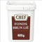 CHEF Fonds Brun Lié Déshydraté - Goût Prononcé de Bœuf Rôti - Sauce Brune Intense et Brillante - Gain de Temps en Cuisine - Aide Culinaire, Sauce, Fonds, Fumet - Pot de 600g pour 15L à 40L