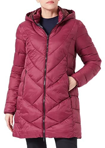 CMP Damen Hoodie Snaps Parka, Rubino, 44