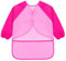 KIMMAX Bastelschürze kinder, Malschürze Malerkittel mit Ärmeln für Kinder von 3 bis 7 Jahren für Schule Kunst Malerei,Kochen,Rosa (M,100-125 cm)