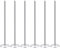 KINBOM 6 Pièces Noyau de Chauffage de Gâteau, 14.5cm de Long Acier Inoxydable Cake Heating Cores Ensemble d'Outils de Cuisson à la Maison pour la Décoration de Gâteau