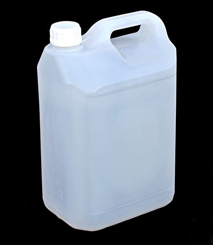 Mugar- Bidones de PVC con Certificado Alimentario- Distintas Capacidades y Cierres- Bidones de Almacenamiento y Transporte (5 litros, Blanco Rosca)