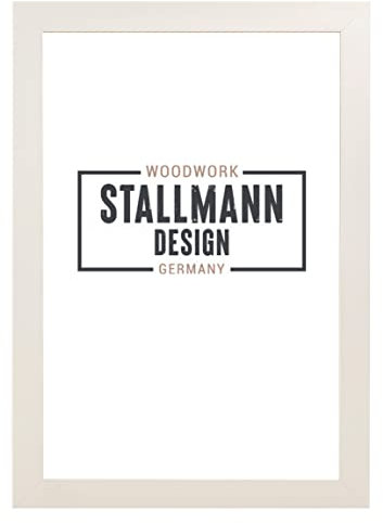 Stallmann Design SD Bilderrahmen mit Acrylglas-Antireflex, Rahmen new modern in 84x118,8 cm weiß, zum vertikalen oder horizontalen Aufhängen