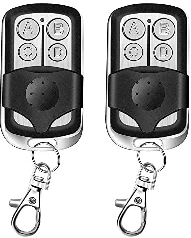 KingYH 2 Pezzi Telecomando Universale per Garage 433,92 Mhz Frequenza Codice Fisso Telecomando Universale per Cancello Automatico per Cancelli Antifurti Allarmi Porte Basculanti
