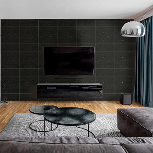 dedeco Wohnzimmerrückwand TV-Wand Wandpaneel Wohnrückwand Rückwand Tapetenersatz, Motiv: Fliesen V4, 250 x 100 cm, wasserfest, robust, als Wandverkleidung aus Aluminium