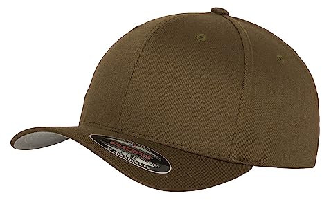 Flexfit Caps Wooly Combed Cap Delta Tartan Glen Unisex Cap Baseball XXS-XXL Basecap Mütze, Youth, 1x Olive & 1x HL-Kauf Notizblock
