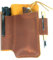 YIYUS Echtes Leder Multitool Gürtelscheide Organizer, Leder EDC Gürteltasche für Männer, Gürtelhalter Mini Ledertasche, Taschenlampenhalter, Stifthalter, Scheide Holster Braun