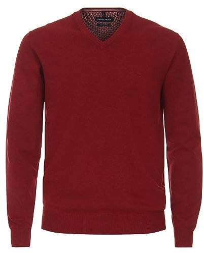 CASAMODA - Herren Pullover mit V-Ausschnitt (004430), Größe:M, Farbe:Orange (494)