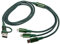 Skoda 4-in-1 Ladekabel (USB-A/USB-C/MicroUSB/Lightning) Adapter, Grün