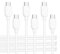 Cable Matters 3er-Pack USB C Ladekabel 0,3m mit 60 W Power Delivery (USB C auf USB C Kabel kurz) in Weiß, kompatibel mit iPhone 15/15 Pro/15 Plus, iPad Pro, Samsung Galaxy S23