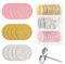 TIESOME 60 discos de papel de lija de 25 mm con broca de metal para uñas, lima de pie, grano 80#180#240# para taladro de uñas, limas de pie, removedor eléctrico de callos de piel muerta (amarillo,