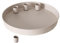 Metall Kerzentablett Ø23.5cm, mit 4 magnetischen Kerzenständer, kerzenständer für Kerzen mit einem Durchmesser von bis zu 2cm, Kerzenhalter advents, Deko Teller Advent Weihnachten (Beige)