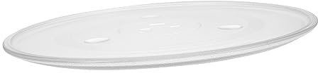 ABOOFAN Microwave Oven Glass Turntable Plate Glass Cooking Tray with Stabilizing Grooves Heavy-duty Replacement Accessory for All Microwave Models