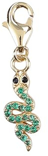 Depesche 11785-085 Charms Express yourself - Anhänger für Halsketten und Armband, Schlange, vergoldet, als kleines Geschenk