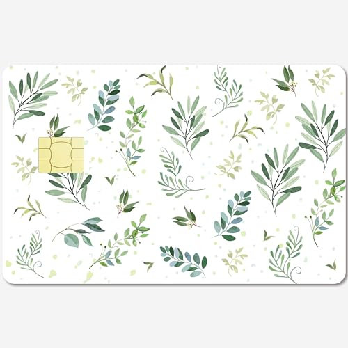 CREATCABIN Blatt-Karten-Skin-Aufkleber,Debit-Kreditkarten-Skins,Personalisierende Bankkarten-Schutzaufkleber,Abnehmbar,Wasserfest,Keine Blasen,Schmal Für EBT-Transportschlüsselkarte,186x137mm