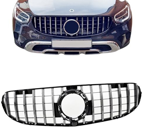 Calandra Mittelgrill kompatibel mit Mercedes GLC/GLC Coupe | X253 | 2019-2022 (Facelift) Kühlergrill Frontstoßstange