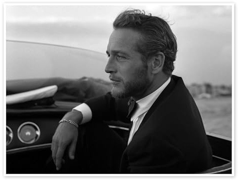 Der amerikanische Schauspieler Paul Newman, Venedig, 1963 Poster | 90 x 70 cm Schwarz-Weiß Wandbilder Wanddeko