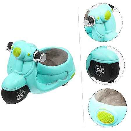 KONTONTY Pot De Fleurs pour Voiture, Jardinière Rétro pour Plantes Grasses, Pot Créatif pour Cactus, Bureau