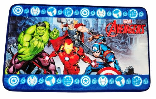 ILS I LOVE SHOPPING Kinderteppich Deko Teppich Kinderzimmer rutschfest Weich & Flauschig - Dicke 2cm (Avengers Hulk)