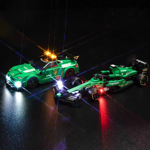 Led Licht Set für Lego Aston Martin Safety Car & AMR23 (Kein Lego), Dekorationsbeleuchtungsset für Lego 76925 Aston Martin Safety Car & AMR23 Kreative Spielzeug