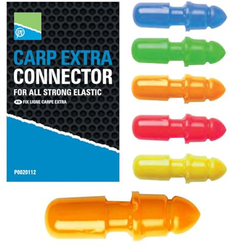 Preston Slip CARP Connector EXTRA ORANGE Konnektor für Gummizüge Ø1,0 bis 1,6mm