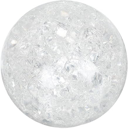 HOMOCONO Crystal Ball Ice Crack Design Adornment Home Decor Office Desktop Ornament Glass Ball for Girl Bedroom Decor Craft Supplies