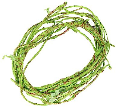 YARNOW Plante Artificielle en Rotin pour Habitat De Reptiles Facile À Plier Suspendue Feuilles sans Danger pour Les Caméléons Les Geckos Les Lézards