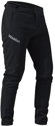VEXALON Kids Boys Youth Cycling Riding BMX Pants Quick Dry Lightweight Breathable MTB Pants, Black, 8 Years