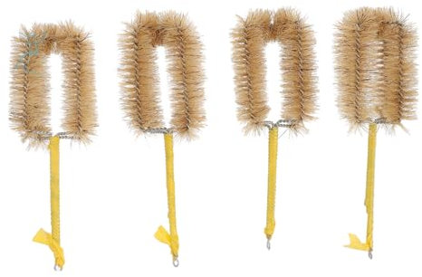 minkissy Cepillos para Botellas para Limpiar Matraces Juego de Cepillos de Cerdas Cepillo de Limpieza de Matraces Cepillo para Matraces de Laboratorio