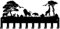 SUPERDANT Porte Clef Mural avec Animaux de la Jungle Lion Girafe Décoratif 10 crochet Porte Clé Mural pour Organisateur Support Clef Mural Arbres Décoration de Cuisine Porte Clés 15x33cm