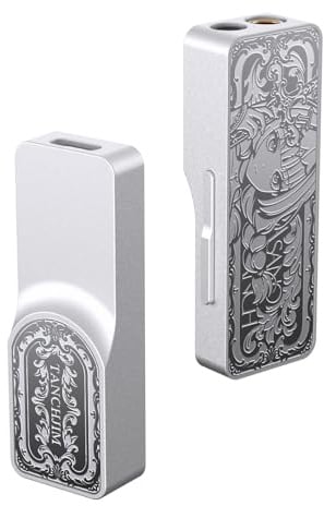 TANCHJIM Luna kopfhörer verstärker tragbar HiFi kopfhörerverstärker USB DAC | Dual-CS43198 kopfhörerverstärke 32Bit/768kHz DSD256, Hochleistungs Schaltungsdesign, 3,5/4,4mm Ausgang Dongle AMP für Audio