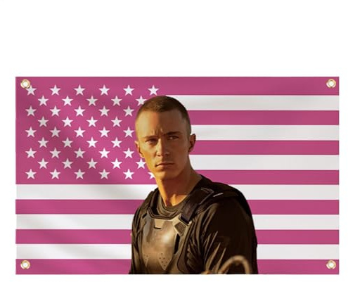 Flagge, Rosa Amerikaner Flagge Tapisserie Lustige Wandbehang Flagge mit 4 Messingösen Poster Personalisierte Flaggen Hintergrund Flagge für Schlafzimmer