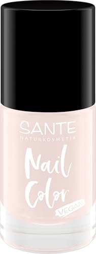 SANTE Naturkosmetik Nail Color 05 Pretty Ballerinas, Veganer Nagellack, 15-Free, 80% natürliche Inhaltsstoffe, Schnelltrocknend, Langanhaltend, Glänzendes Finish, 8ml