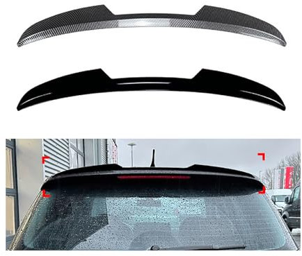ABS-Heckspoiler, Außenflügellippe, Heckspoiler, kompatibel mit VW Golf 5 MK5 GTI R32 2003-2008,Carbon Look