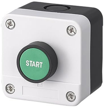 Stazione di commutazione a pulsante momentaneo,IP65,con uscita autobloccante,interruttore a chiave,con pressacavi,440 V 10 A,per apricancelli automatici (stile 1)