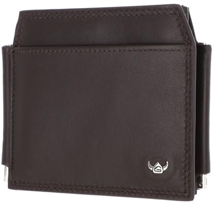 Golden Head Leder Geldklammer Kartenhalter Polo RFID Protect Clip-Scheintasche 1923 Dunkelbraun